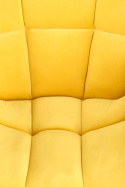 Halmar BELTON fotel wypoczynkowy żółty materiał: tkanina velvet / stal malowana Halmar BELTON fotel wypoczynkowy żółty materiał: tkanina velvet / stal malowana
