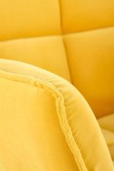 Halmar BELTON fotel wypoczynkowy żółty materiał: tkanina velvet / stal malowana Halmar BELTON fotel wypoczynkowy żółty materiał: tkanina velvet / stal malowana