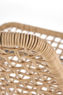 Halmar K457 krzesło ogrodowe, tarasowe, materiał: rattan syntetyczny kolor naturalny / stal Halmar K457 krzesło ogrodowe, tarasowe, materiał: rattan syntetyczny kolor naturalny / stal