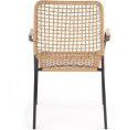 Halmar K457 krzesło ogrodowe, tarasowe, materiał: rattan syntetyczny kolor naturalny / stal Halmar K457 krzesło ogrodowe, tarasowe, materiał: rattan syntetyczny kolor naturalny / stal