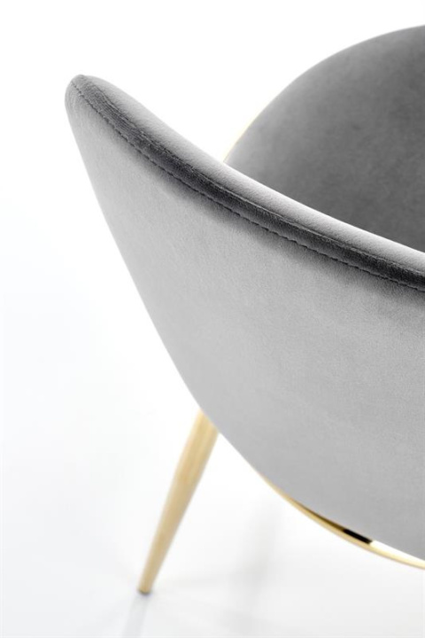 Halmar K460 krzesło do jadalni popiel, materiał: tkanina - velvet / stal Halmar K460 krzesło do jadalni popiel, materiał: tkanina - velvet / stal