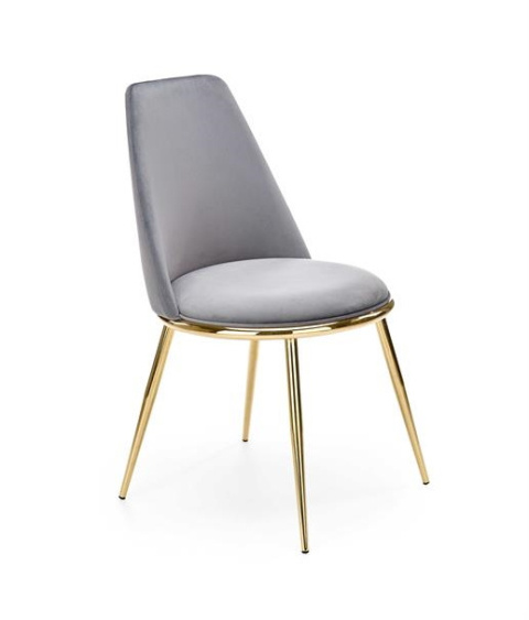 Halmar K460 krzesło do jadalni popiel, materiał: tkanina - velvet / stal Halmar K460 krzesło do jadalni popiel, materiał: tkanina - velvet / stal