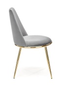 Halmar K460 krzesło do jadalni popiel, materiał: tkanina - velvet / stal Halmar K460 krzesło do jadalni popiel, materiał: tkanina - velvet / stal