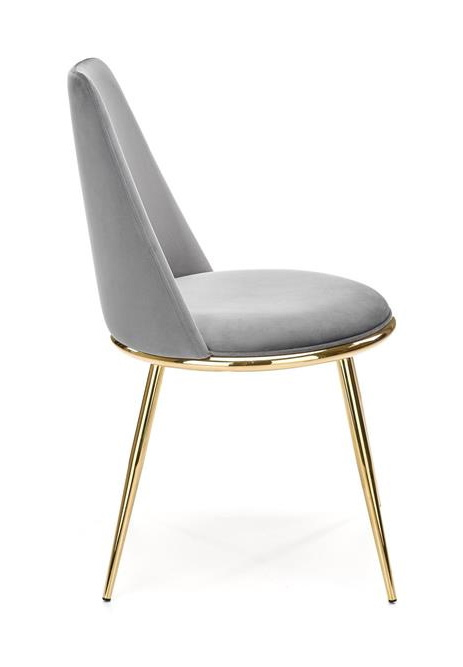 Halmar K460 krzesło do jadalni popiel, materiał: tkanina - velvet / stal Halmar K460 krzesło do jadalni popiel, materiał: tkanina - velvet / stal