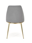 Halmar K460 krzesło do jadalni popiel, materiał: tkanina - velvet / stal Halmar K460 krzesło do jadalni popiel, materiał: tkanina - velvet / stal
