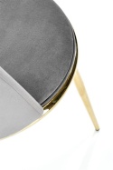 Halmar K460 krzesło do jadalni popiel, materiał: tkanina - velvet / stal Halmar K460 krzesło do jadalni popiel, materiał: tkanina - velvet / stal