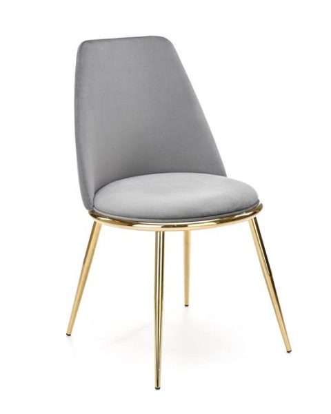 Halmar K460 krzesło do jadalni popiel, materiał: tkanina - velvet / stal Halmar K460 krzesło do jadalni popiel, materiał: tkanina - velvet / stal