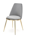 Halmar K460 krzesło do jadalni popiel, materiał: tkanina - velvet / stal Halmar K460 krzesło do jadalni popiel, materiał: tkanina - velvet / stal