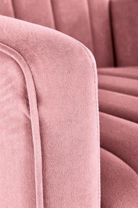 Halmar VARIO fotel wypoczynkowy różowy tkanina velvet / stal chromowana Halmar VARIO fotel wypoczynkowy różowy tkanina velvet / stal chromowana