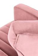 Halmar VARIO fotel wypoczynkowy różowy tkanina velvet / stal chromowana Halmar VARIO fotel wypoczynkowy różowy tkanina velvet / stal chromowana
