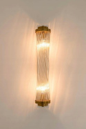 King Home Kinkiet Lampa ścienna COLUMN złoty - stal szczotkowana, klosze szkło do domu restauracji hotelu King Home Kinkiet Lampa ścienna COLUMN złoty - stal szczotkowana, klosze szkło do domu restauracji hotelu