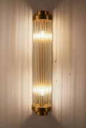 King Home Kinkiet Lampa ścienna COLUMN złoty - stal szczotkowana, klosze szkło do domu restauracji hotelu King Home Kinkiet Lampa ścienna COLUMN złoty - stal szczotkowana, klosze szkło do domu restauracji hotelu