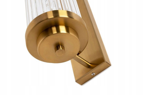 King Home Kinkiet Lampa ścienna COLUMN złoty - stal szczotkowana, klosze szkło do domu restauracji hotelu King Home Kinkiet Lampa ścienna COLUMN złoty - stal szczotkowana, klosze szkło do domu restauracji hotelu