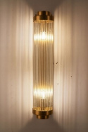 King Home Kinkiet Lampa ścienna COLUMN złoty - stal szczotkowana, klosze szkło do domu restauracji hotelu King Home Kinkiet Lampa ścienna COLUMN złoty - stal szczotkowana, klosze szkło do domu restauracji hotelu