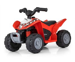 Milly Mally Pojazd na akumulator Quad Jeździk HONDA ATV Red Czerwony na licencji Hondy akumulator w zestawie światła