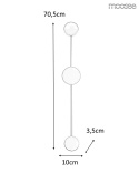 Moosee MOOSEE Kinkiet lampa ścienna LED SHADOW 2 CLOSE czarna mat metalowa można montować na suficie jako plafon Moosee MOOSEE Kinkiet lampa ścienna LED SHADOW 2 CLOSE czarna mat metalowa można montować na suficie jako plafon