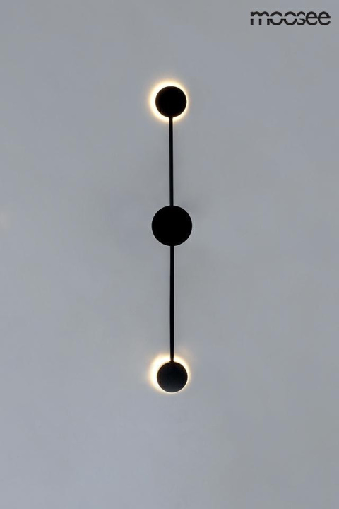 Moosee MOOSEE Kinkiet lampa ścienna LED SHADOW 2 CLOSE czarna mat metalowa można montować na suficie jako plafon Moosee MOOSEE Kinkiet lampa ścienna LED SHADOW 2 CLOSE czarna mat metalowa można montować na suficie jako plafon