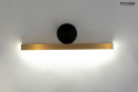 Moosee MOOSEE Kinkiet lampa ścienna LED WAND 45 złota stal nierdzewna osłona akryl montatura czarna Moosee MOOSEE Kinkiet lampa ścienna LED WAND 45 złota stal nierdzewna osłona akryl montatura czarna