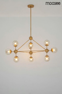 LAMPA WISZĄCA ASTRIFERO 10 metalowa ZŁOTA / KLOSZE SZKLANE BURSZTYNOWE - regulacja wysokości 10xE27 Moosee MOOSEE LAMPA WISZĄCA ASTRIFERO 10 metalowa ZŁOTA / KLOSZE SZKLANE BURSZTYNOWE - regulacja wysokości 10xE27 Moosee MOOSEE