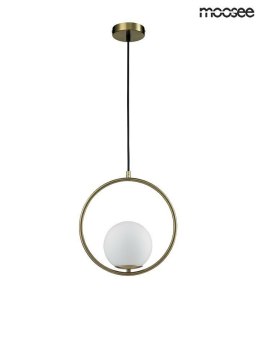 LAMPA WISZĄCA AURELIA 20 Moosee MOOSEE ZŁOTA metalowa klosz szklany w kształcie kuli E14