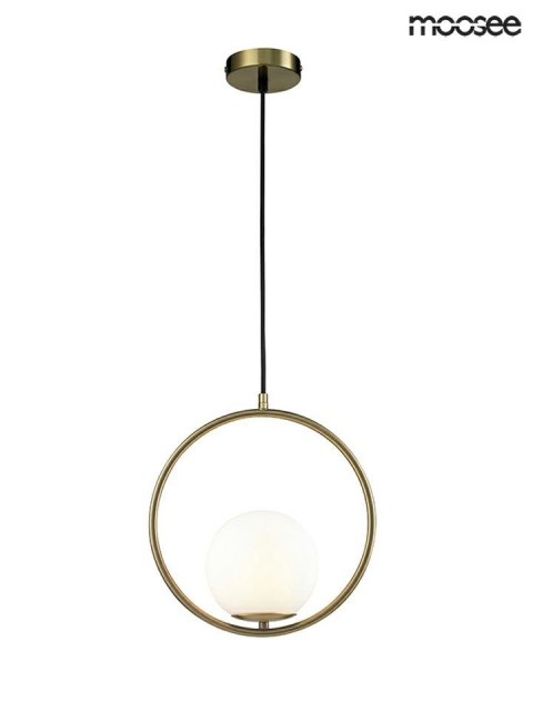 Moosee MOOSEE lampa wisząca AURELIA 30 złota metal kulisty klosz z mlecznego szkła E14 Moosee MOOSEE lampa wisząca AURELIA 30 złota metal kulisty klosz z mlecznego szkła E14