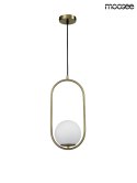 LAMPA WISZĄCA AURELIA 40 ZŁOTA E14 Moosee MOOSEE METAL KLOSZ - KULA SZKŁO BIAŁE LAMPA WISZĄCA AURELIA 40 ZŁOTA E14 Moosee MOOSEE METAL KLOSZ - KULA SZKŁO BIAŁE