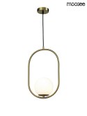 Moosee MOOSEE lampa wisząca AURELIA 50 złota metal klosz kula szklany biały E14 do salonu pokoju biura recepcji do lokalu Moosee MOOSEE lampa wisząca AURELIA 50 złota metal klosz kula szklany biały E14 do salonu pokoju biura recepcji do lokalu