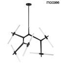LAMPA WISZĄCA CANDELABR 10 metalowa CZARNA klosze SZKŁO MOŻNA REGULOWAĆ Moosee MOOSEE LAMPA WISZĄCA CANDELABR 10 metalowa CZARNA klosze SZKŁO MOŻNA REGULOWAĆ Moosee MOOSEE