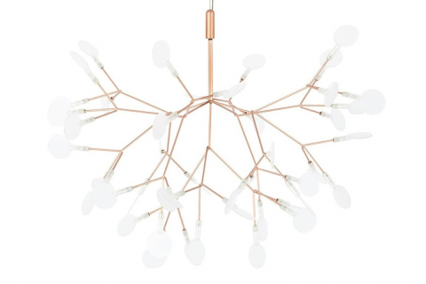 Moosee MOOSEE lampa wisząca LED FLORA 72 miedziana stal szczotkowana inspirowana roślinnością Moosee MOOSEE lampa wisząca LED FLORA 72 miedziana stal szczotkowana inspirowana roślinnością