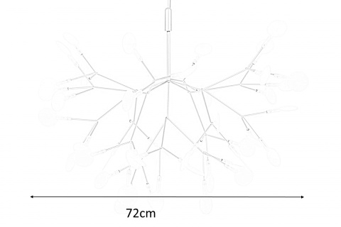 Moosee MOOSEE lampa wisząca LED FLORA 72 miedziana stal szczotkowana inspirowana roślinnością Moosee MOOSEE lampa wisząca LED FLORA 72 miedziana stal szczotkowana inspirowana roślinnością