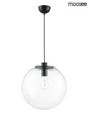 Moosee MOOSEE lampa wisząca SANDRA 35 czarna metal okrągły klosz szklany transparentny 1xE27 Moosee MOOSEE lampa wisząca SANDRA 35 czarna metal okrągły klosz szklany transparentny 1xE27