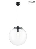 Moosee MOOSEE lampa wisząca SANDRA 35 czarna metal okrągły klosz szklany transparentny 1xE27 Moosee MOOSEE lampa wisząca SANDRA 35 czarna metal okrągły klosz szklany transparentny 1xE27