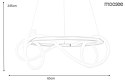 LAMPA WISZĄCA sufitowa LED SERPIENTE 60 ZŁOTA metal ELASTYCZNY WĄŻ w oplocie z tkaniny BIAŁY Moosee MOOSEE LAMPA WISZĄCA sufitowa LED SERPIENTE 60 ZŁOTA metal ELASTYCZNY WĄŻ w oplocie z tkaniny BIAŁY Moosee MOOSEE