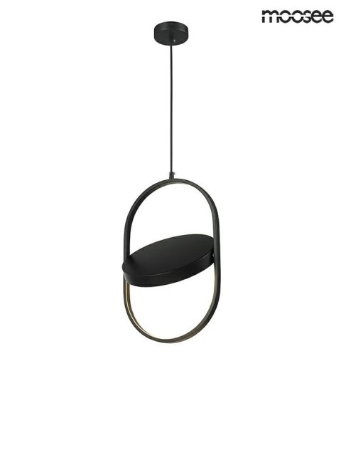 Moosee MOOSEE lampa wisząca LED SPINNER 19 czarna mat metal osłona mleczny akryl obrotowy klosz możliwość regul źródła światła Moosee MOOSEE lampa wisząca LED SPINNER 19 czarna mat metal osłona mleczny akryl obrotowy klosz możliwość regul źródła światła