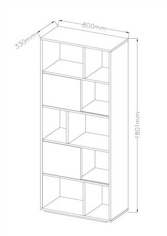 HALMAR REG22 regał stojący do salonu, pracowni dąb złoty / biały - płyta laminowana - regał z półkami HALMAR REG22 regał stojący do salonu, pracowni dąb złoty / biały - płyta laminowana - regał z półkami