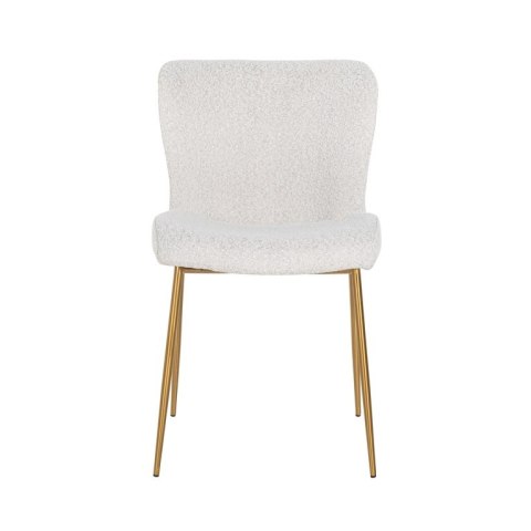 Richmond Interiors RICHMOND krzesło ODESSA BOUCLE - biały, podstawa złota Richmond Interiors RICHMOND krzesło ODESSA BOUCLE - biały, podstawa złota