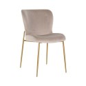 Richmond Interiors RICHMOND krzesło ODESSA KHAKI - welur, podstawa złota Richmond Interiors RICHMOND krzesło ODESSA KHAKI - welur, podstawa złota