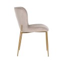 Richmond Interiors RICHMOND krzesło ODESSA KHAKI - welur, podstawa złota Richmond Interiors RICHMOND krzesło ODESSA KHAKI - welur, podstawa złota