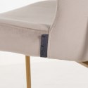 Richmond Interiors RICHMOND krzesło ODESSA KHAKI - welur, podstawa złota Richmond Interiors RICHMOND krzesło ODESSA KHAKI - welur, podstawa złota