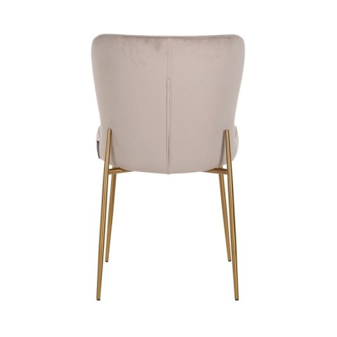 Richmond Interiors RICHMOND krzesło ODESSA KHAKI - welur, podstawa złota Richmond Interiors RICHMOND krzesło ODESSA KHAKI - welur, podstawa złota