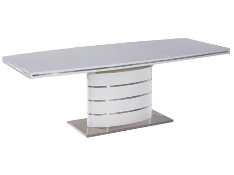 SIGNAL STÓŁ FANO PROSTOKĄTNY ROZKŁADANY BIAŁY LAKIER 140(200)X90 BLAT MDF PODSTAWA MDF + STAL SZCZOTKOWANA SIGNAL STÓŁ FANO PROSTOKĄTNY ROZKŁADANY BIAŁY LAKIER 140(200)X90 BLAT MDF PODSTAWA MDF + STAL SZCZOTKOWANA
