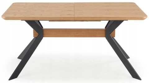 STÓŁ ROZKŁADANY PROSTOKĄTNY BACARDI Halmar 160-220x90 BLAT MDF + OKLEINA NATURALNA DĄB NATURALNY / NOGI STAL MALOWANA CZARNE STÓŁ ROZKŁADANY PROSTOKĄTNY BACARDI Halmar 160-220x90 BLAT MDF + OKLEINA NATURALNA DĄB NATURALNY / NOGI STAL MALOWANA CZARNE