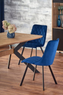 STÓŁ ROZKŁADANY PROSTOKĄTNY BACARDI Halmar 160-220x90 BLAT MDF + OKLEINA NATURALNA DĄB NATURALNY / NOGI STAL MALOWANA CZARNE STÓŁ ROZKŁADANY PROSTOKĄTNY BACARDI Halmar 160-220x90 BLAT MDF + OKLEINA NATURALNA DĄB NATURALNY / NOGI STAL MALOWANA CZARNE