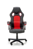 Halmar BERKEL fotel gabinetowy czarno-czerwony, mechanizm TILT, ekoskóra / tkanina membranowa gamingowy Gamingowe Halmar BERKEL fotel gabinetowy czarno-czerwony, mechanizm TILT, ekoskóra / tkanina membranowa gamingowy Gamingowe
