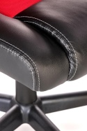 Halmar BERKEL fotel gabinetowy czarno-czerwony, mechanizm TILT, ekoskóra / tkanina membranowa gamingowy Gamingowe Halmar BERKEL fotel gabinetowy czarno-czerwony, mechanizm TILT, ekoskóra / tkanina membranowa gamingowy Gamingowe