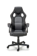 Halmar BERKEL fotel gabinetowy czarno-popielaty, mechanizm TILT, ekoskóra / tkanina membranowa gamingowy Gamingowe Halmar BERKEL fotel gabinetowy czarno-popielaty, mechanizm TILT, ekoskóra / tkanina membranowa gamingowy Gamingowe