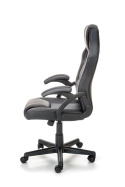 Halmar BERKEL fotel gabinetowy czarno-popielaty, mechanizm TILT, ekoskóra / tkanina membranowa gamingowy Gamingowe Halmar BERKEL fotel gabinetowy czarno-popielaty, mechanizm TILT, ekoskóra / tkanina membranowa gamingowy Gamingowe