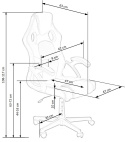 Halmar BERKEL fotel gabinetowy czarno-popielaty, mechanizm TILT, ekoskóra / tkanina membranowa gamingowy Gamingowe Halmar BERKEL fotel gabinetowy czarno-popielaty, mechanizm TILT, ekoskóra / tkanina membranowa gamingowy Gamingowe