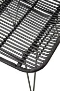 Halmar K337 krzesło do jadalni rattan czarny, materiał: rattan naturalny / metal Halmar K337 krzesło do jadalni rattan czarny, materiał: rattan naturalny / metal