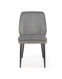 Halmar K432 krzesło do jadalni popielaty materiał: tkanina velvet / stal